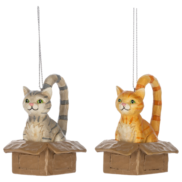 Cat in the Box Ornament