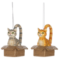 Cat in the Box Ornament