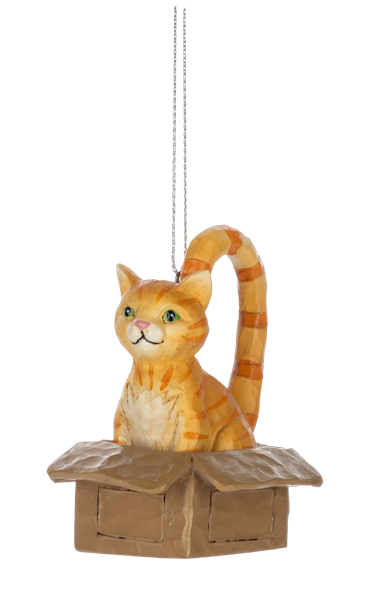 Cat in the Box Ornament