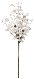 White Glitter Eucalyptus Pick