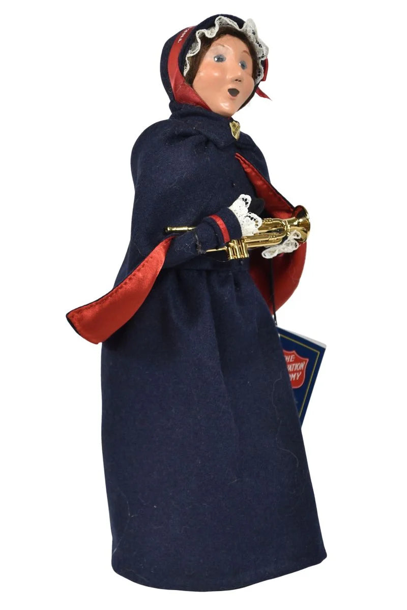 Salvation Army Woman with Cornet Byers Choice Caroller