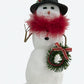 Snowman Caroller Accessory w Wreath