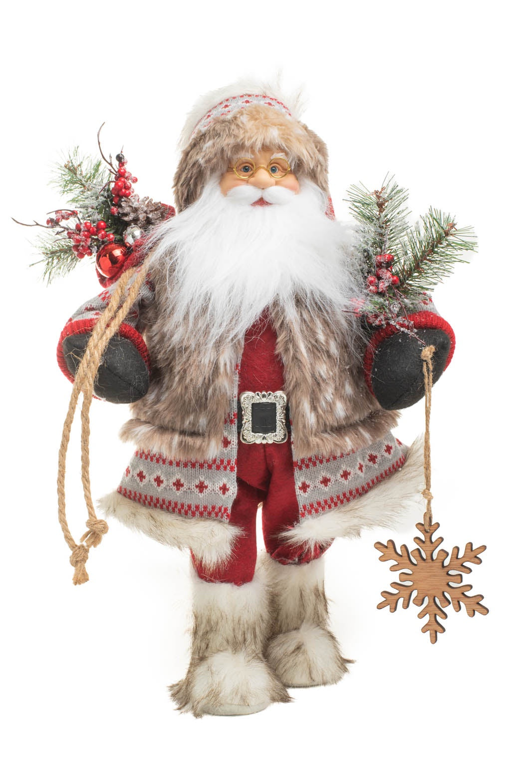 Red Rustic Woodland Santa 19