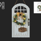 Vintage White Door Display (lit)