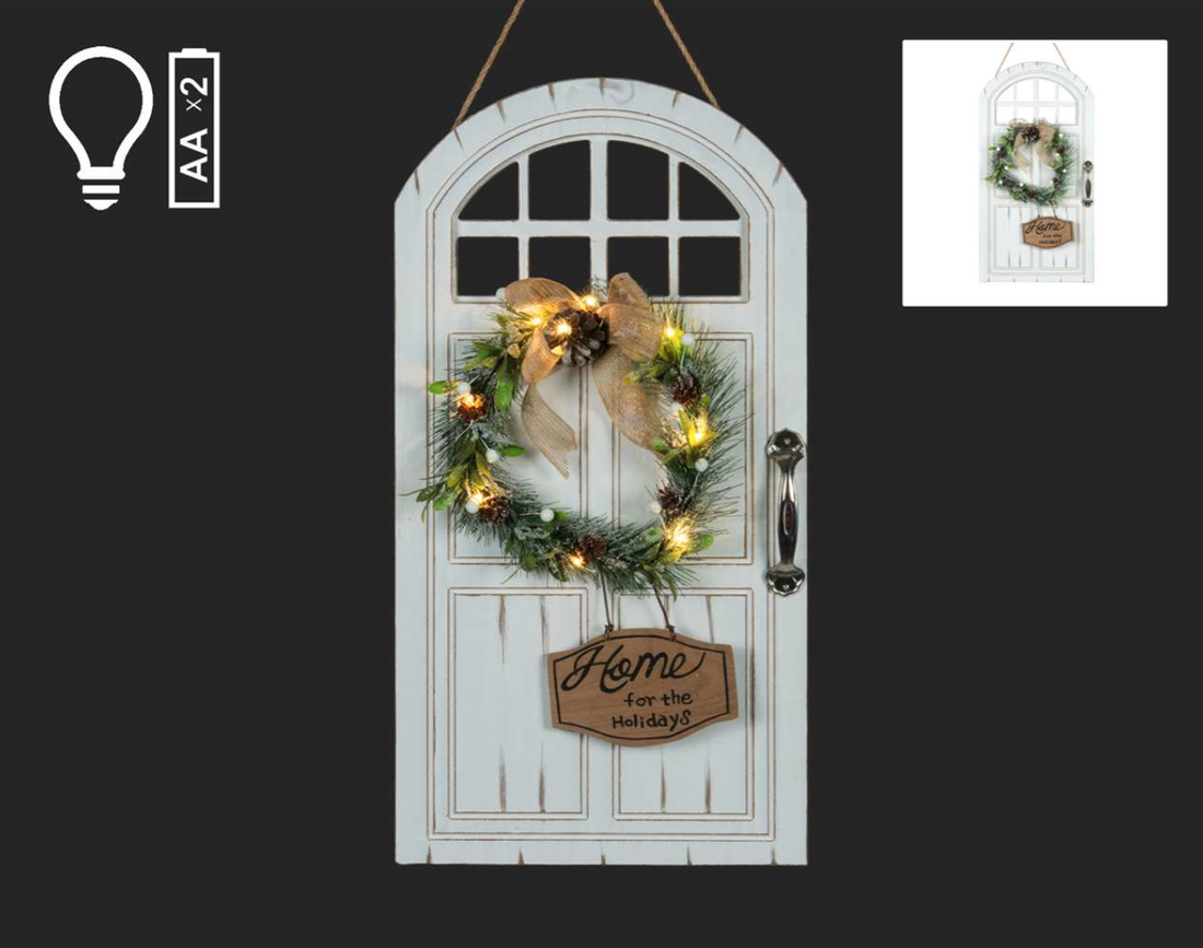Vintage White Door Display (lit)