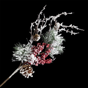 Flocked Pick w Berries
