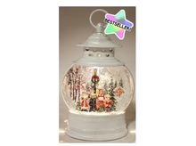 Load image into Gallery viewer, White Lantern Choir Snowglobe
