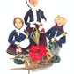 Poinsettia Wheelbarrow