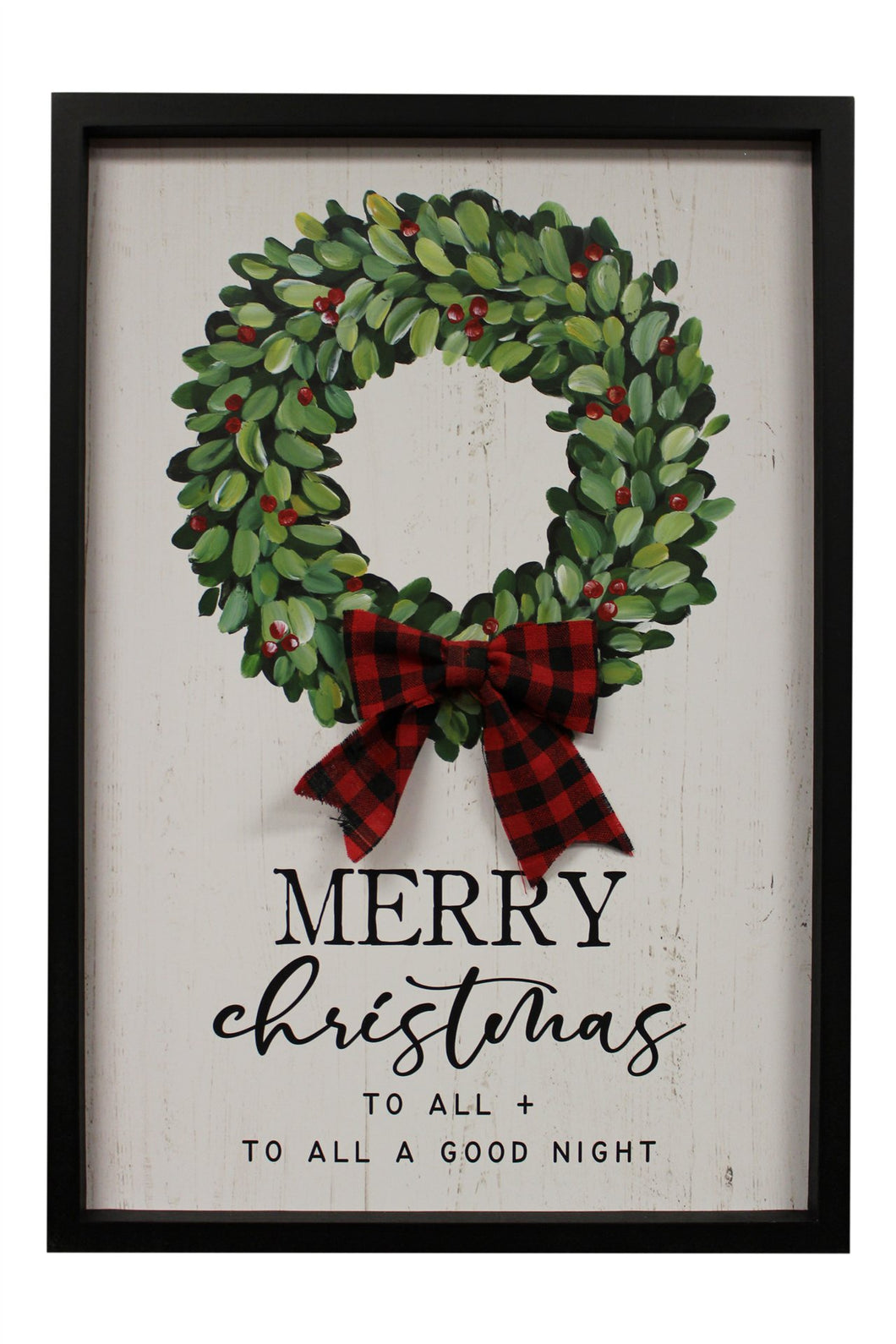 Merry Christmas Wreath Sign