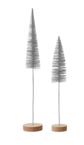 Skinny Silver Bottle Brush Tree