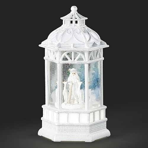 Stunning Santa & Deer Gazebo Snowglobe