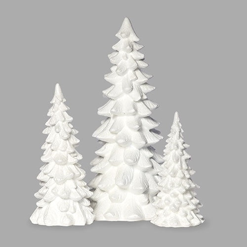 White Wintry Trees (set of 3)