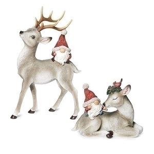 Gnome Riding Deer