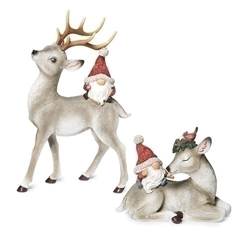 Gnome Riding Deer