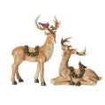 Deer w Wreath Saddle & Cardinals