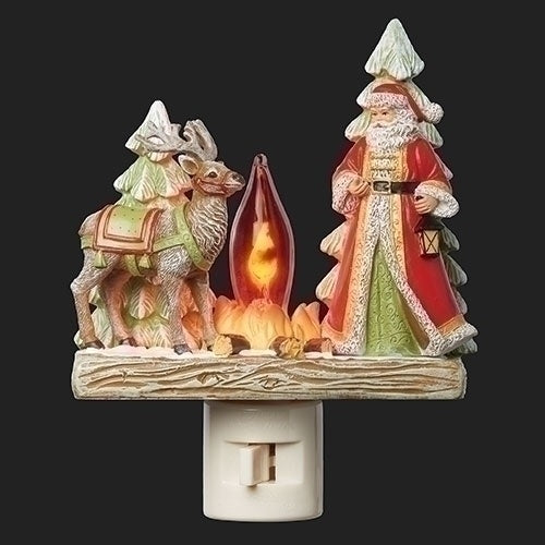 Santa & Reindeer Campfire Nightlight