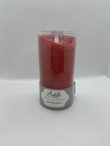 Red Wax Pillar Candle 6"
