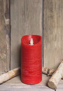 Red Pillar Candle (led)