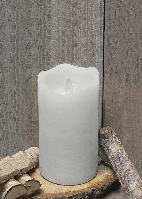 White Pillar Candle (led)