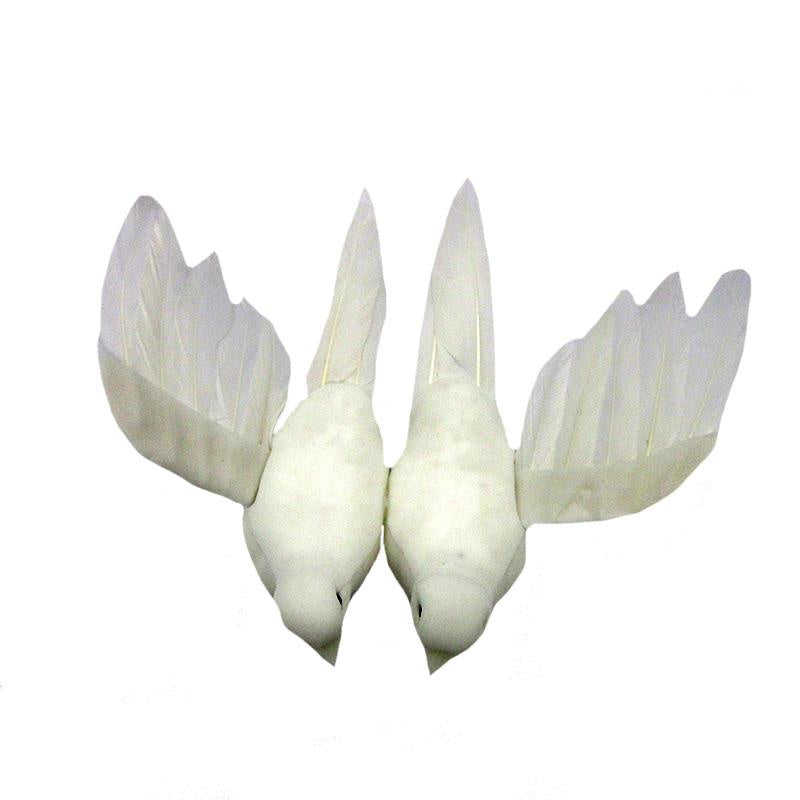 Feathered Pair of Doves Ornament