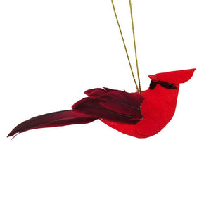 Feathered Cardinal Ornament