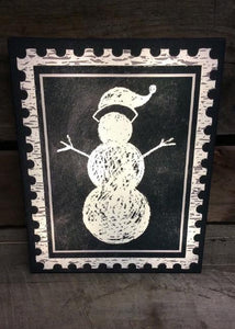 LED Snowman Canvas