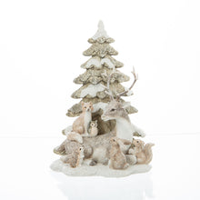 Load image into Gallery viewer, First Frost Tree w Deer &amp; Woodland Animals
