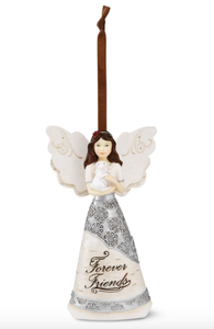 Forever Friends Angel w Bunny Ornament