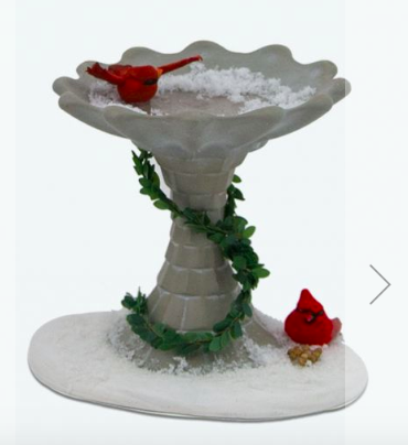 Bird Bath Byers Choice Caroller Accessory