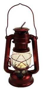Metallic Red Led Lantern