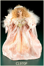Load image into Gallery viewer, Pink 9&quot; Angel Treetopper
