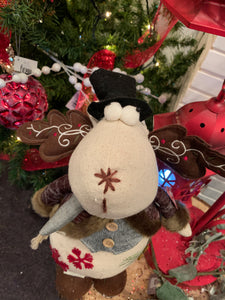 Funky Plush Moose w/ Top Hat