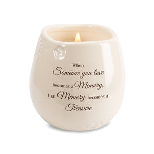 Memory Becomes a Treasure Memorial Candle