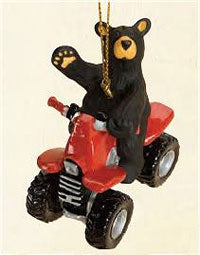 ATV Bearfoot Bear Ornament