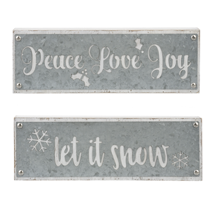 Rustic Galvanized Signs