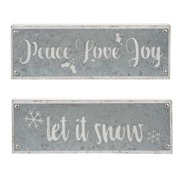 Rustic Galvanized Signs