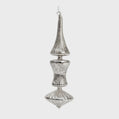 Silver Mercury Glass Finial Ornament