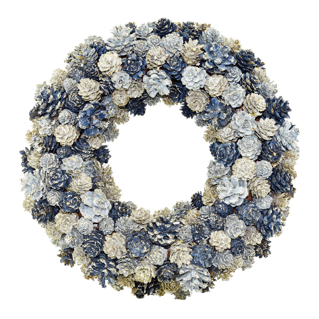 Blue Cone Wreath