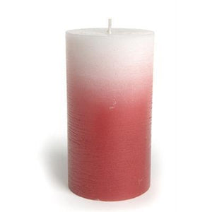 Red & White Metallic Candle