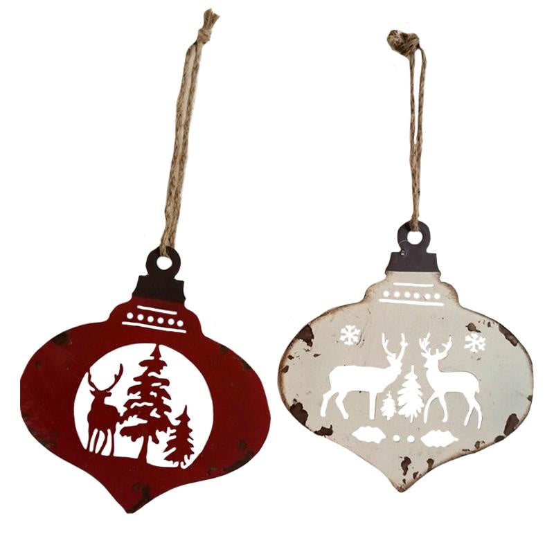 Vintage Metal Deer Cutout Wall Hanging