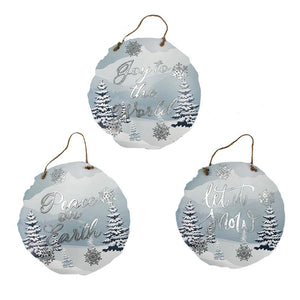 Lovely Blue Winter Sign
