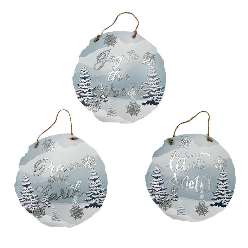 Lovely Blue Winter Sign