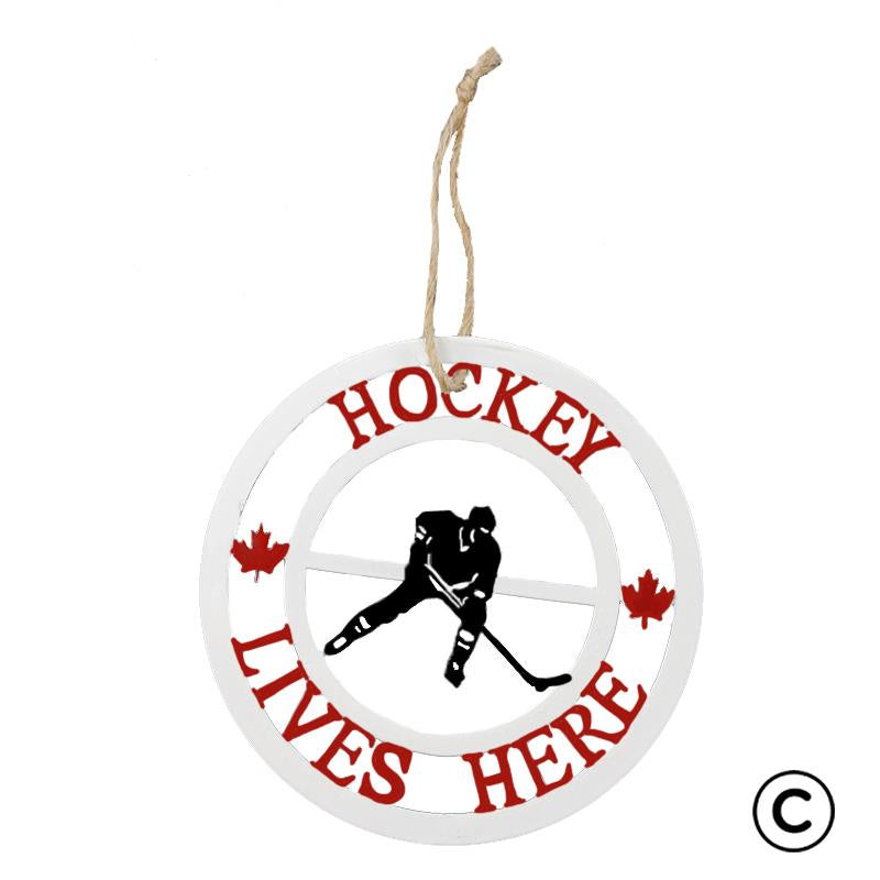 Hockey Lives Here Ornament