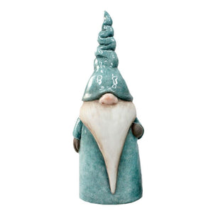 Blue Ceramic Gnome