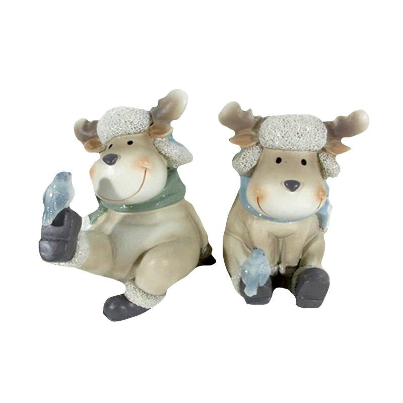 Cute Blue Moose Shelf Sitter