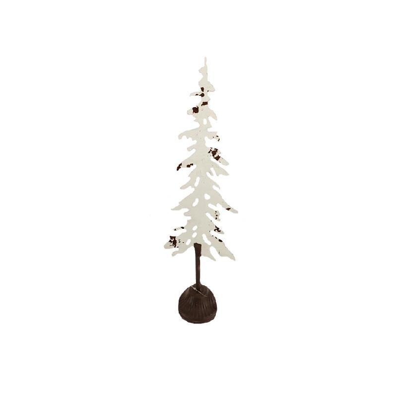Rustic White Metal Tree