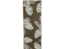Chocolate Brown Ribbon w Pinecone Design