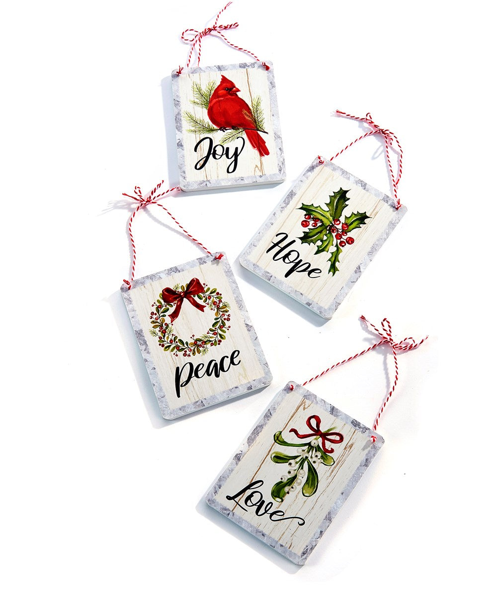 Small Sign Ornaments - 4 styles