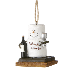 Smores Wine Lover Ornament