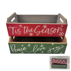 Festive Wooden Crate